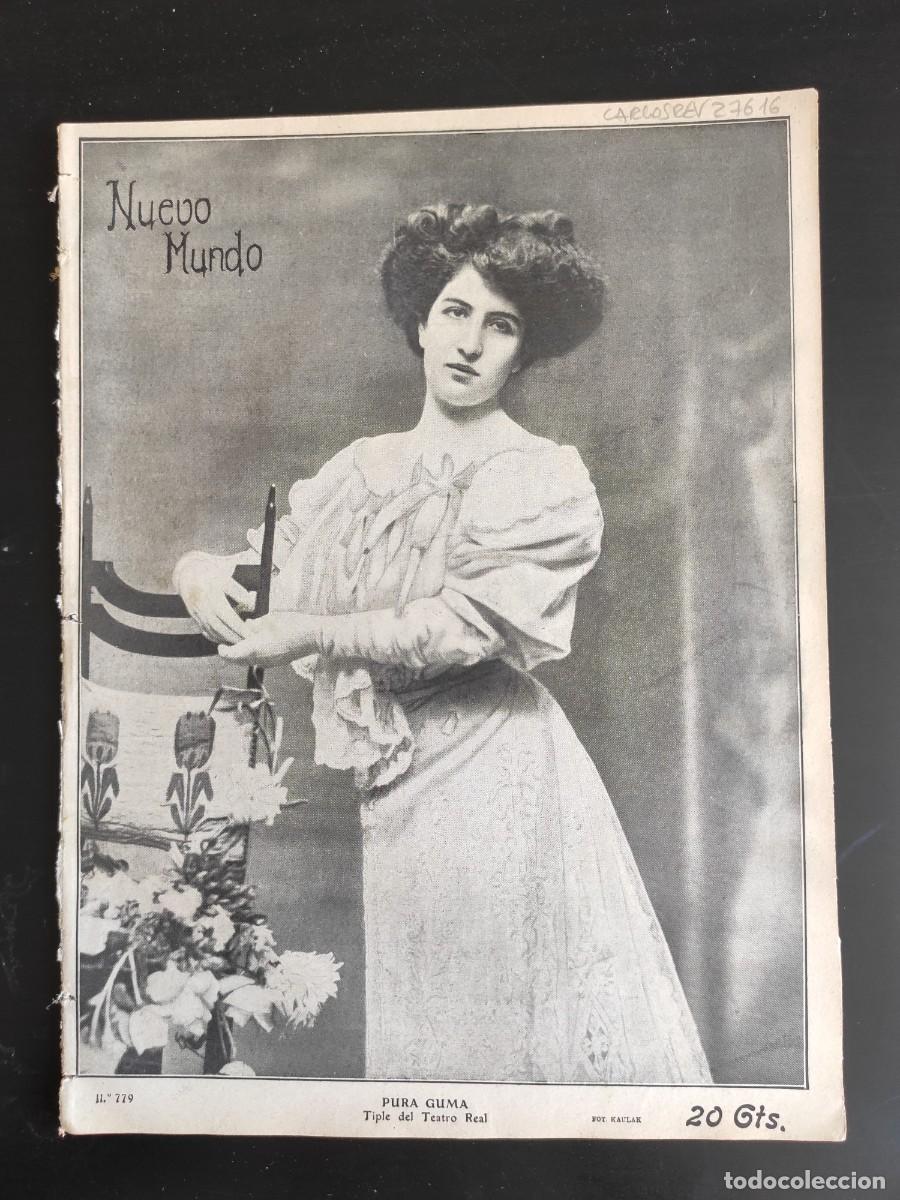Coleccionismo de Revistas y Peri&oacute;dicos: NUEVO MUNDO. N&ordm; 779. A&Ntilde;O 1908. EL CONFLICTO DE LOS MIURAS. NOTAS GR&Aacute;FICAS DE CATALU&Ntilde;A. ROMER&Iacute;.. LEER