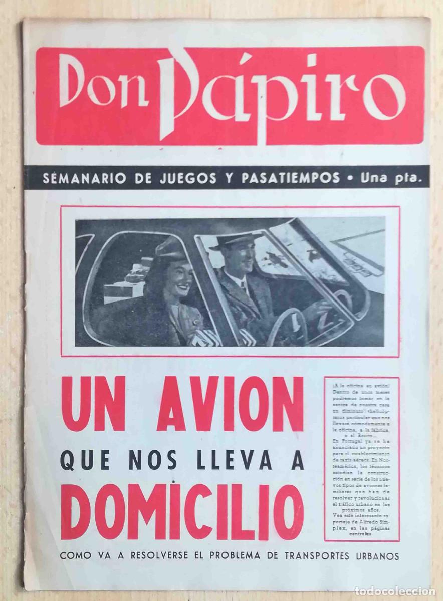 Coleccionismo de revistas y peri&oacute;dicos: Don P&aacute;piro N&ordm; 26. Semanario de juegos y pasatiempos. 1945