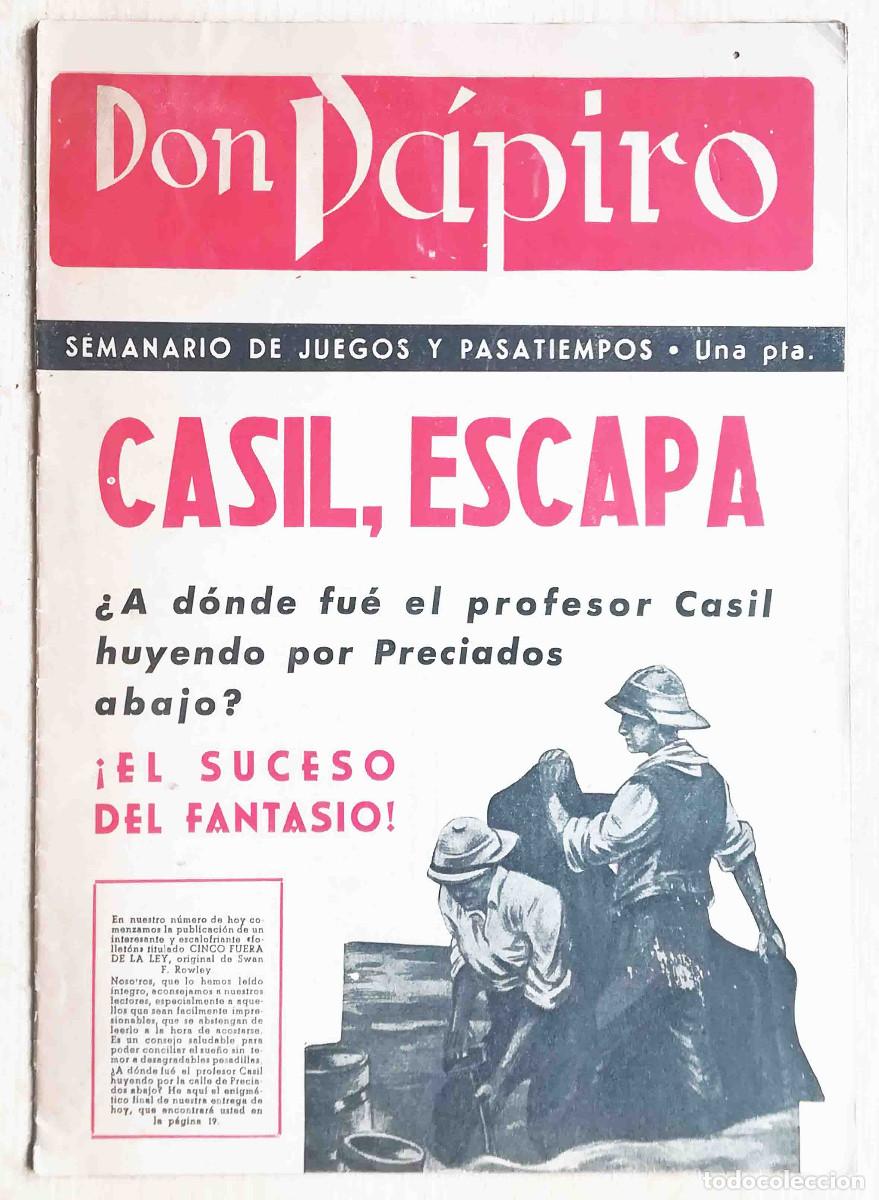 Coleccionismo de revistas y peri&oacute;dicos: Don P&aacute;piro N&ordm; 27. Semanario de juegos y pasatiempos. 1945