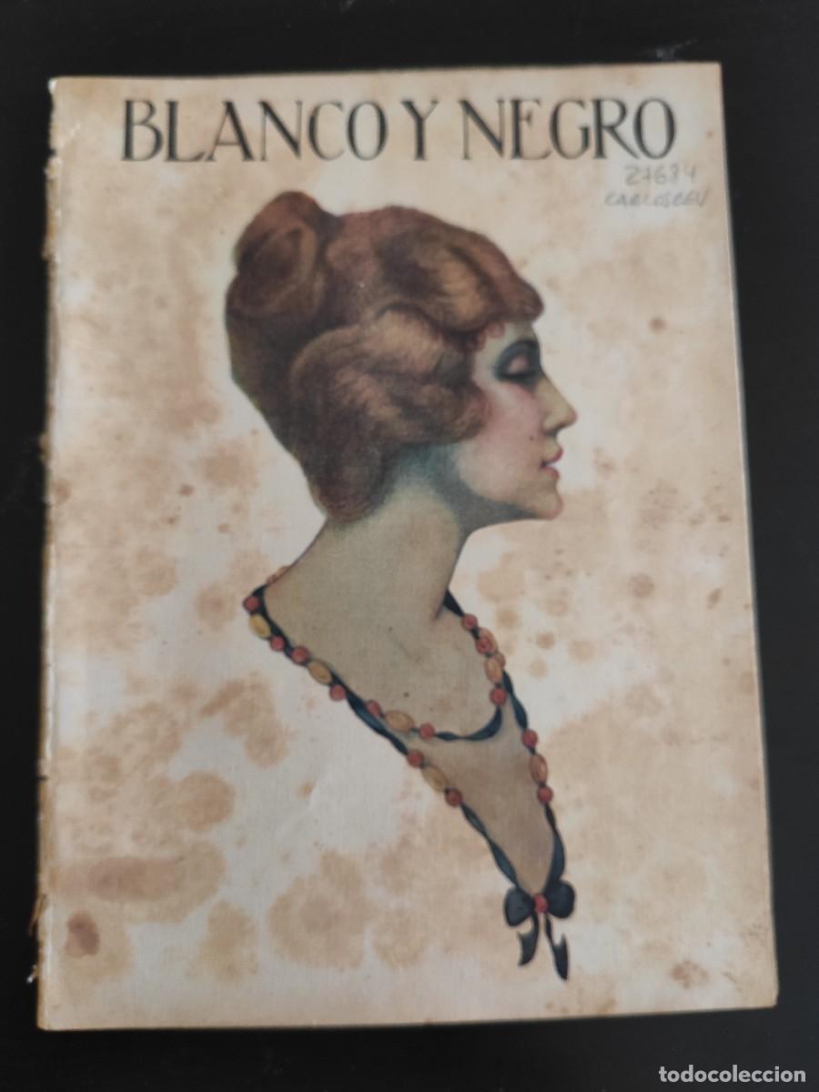 Collectionnisme de Revues et Journaux: BLANCO Y NEGRO. N&ordm; 1.405. A&Ntilde;O 1918. UNA BODA EN VALENCIA. EN LA ESCUELA NAVAL (SAN FERNANDO)... LEER
