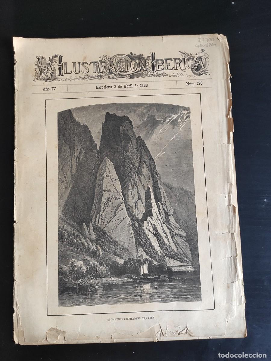 Coleccionismo de Revistas y Peri&oacute;dicos: LA ILUSTRACI&Oacute;N IB&Eacute;RICA. N&ordm; 170. A&Ntilde;O 1886. LONDRES: LAS CASAS DEL PARLAMENTO. LOS MITOS GRIEGO.. LEER