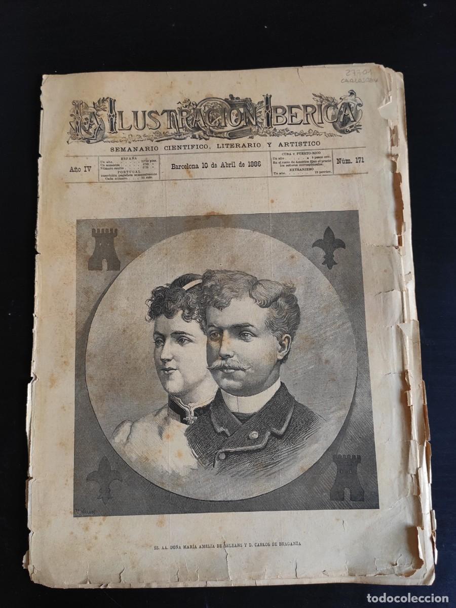 Coleccionismo de Revistas y Peri&oacute;dicos: LA ILUSTRACI&Oacute;N IB&Eacute;RICA. N&ordm; 171. A&Ntilde;O 1886. MENDIGOS JUGANDO A DADOS (CUADRO). EL ARTE FENICIO... LEER
