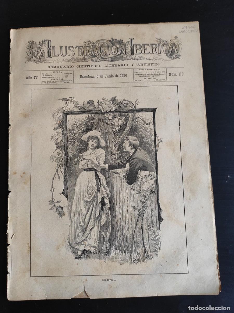 Coleccionismo de Revistas y Peri&oacute;dicos: LA ILUSTRACI&Oacute;N IB&Eacute;RICA. N&ordm; 179. A&Ntilde;O 1886. TARJETAS DE VISITAS VENECIANAS. TARJETAS DE VISITA .. LEER