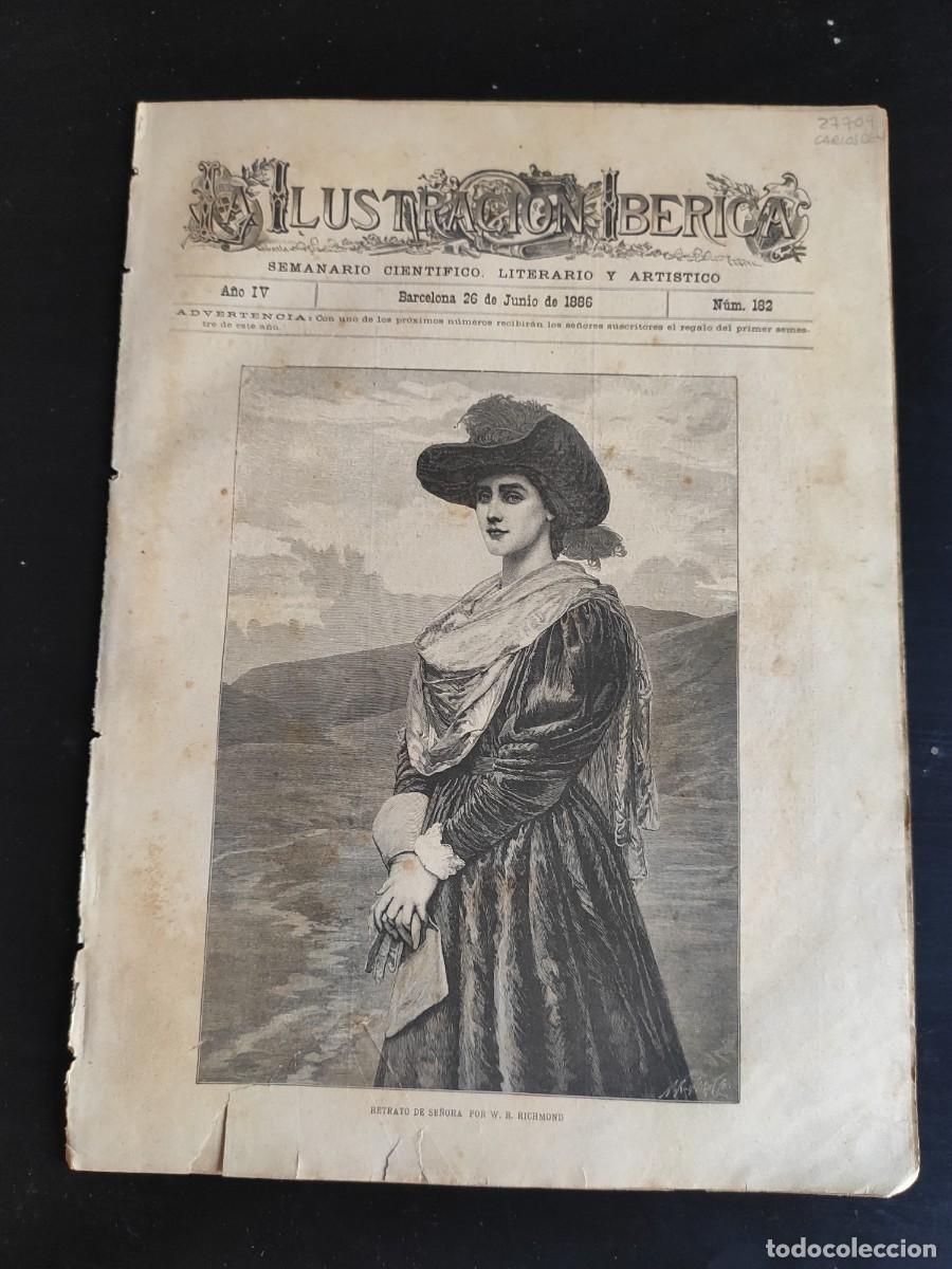 Coleccionismo de Revistas y Peri&oacute;dicos: LA ILUSTRACI&Oacute;N IB&Eacute;RICA. N&ordm; 182. A&Ntilde;O 1886. ANTIGUAS VI&Ntilde;ETAS DE LA COMEDIA POPULAR INGLESA. EL .. LEER