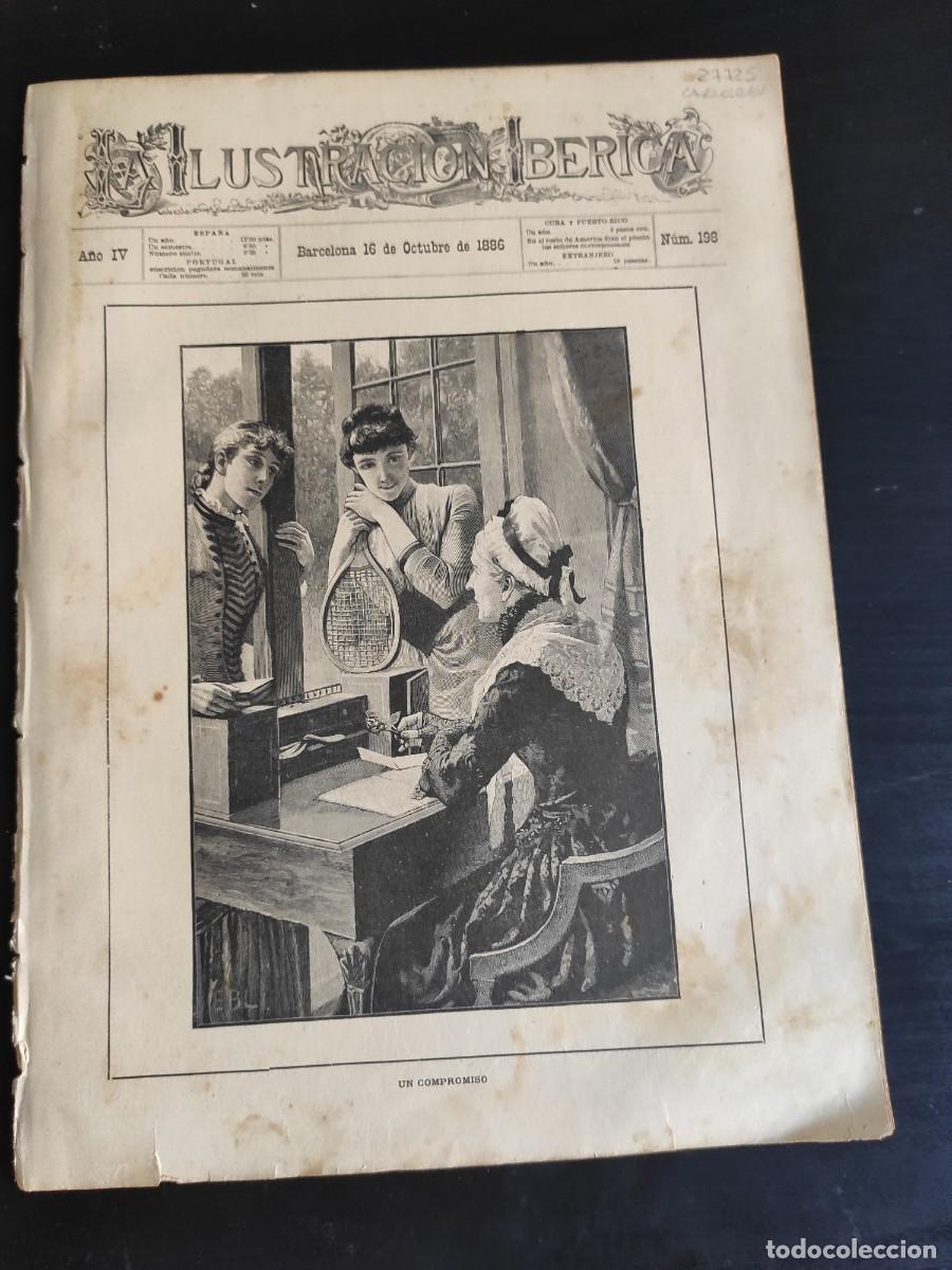 Coleccionismo de Revistas y Peri&oacute;dicos: LA ILUSTRACI&Oacute;N IB&Eacute;RICA. N&ordm; 198. A&Ntilde;O 1886. PALACIO DEL GOBIERNO EN SAIG&Oacute;N (CONCHINCHINA). TEMP.. LEER