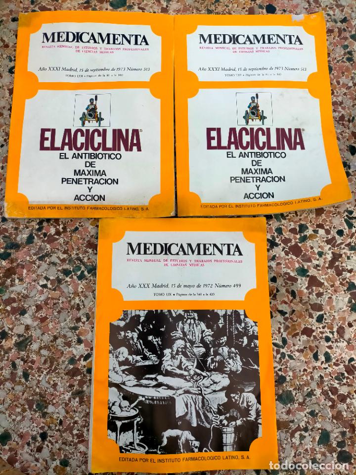 Collectionnisme de Revues et Journaux: Lote Medicamenta revista mensual de estudios y trabajos profesionales de ciencias medicas 1972 1973