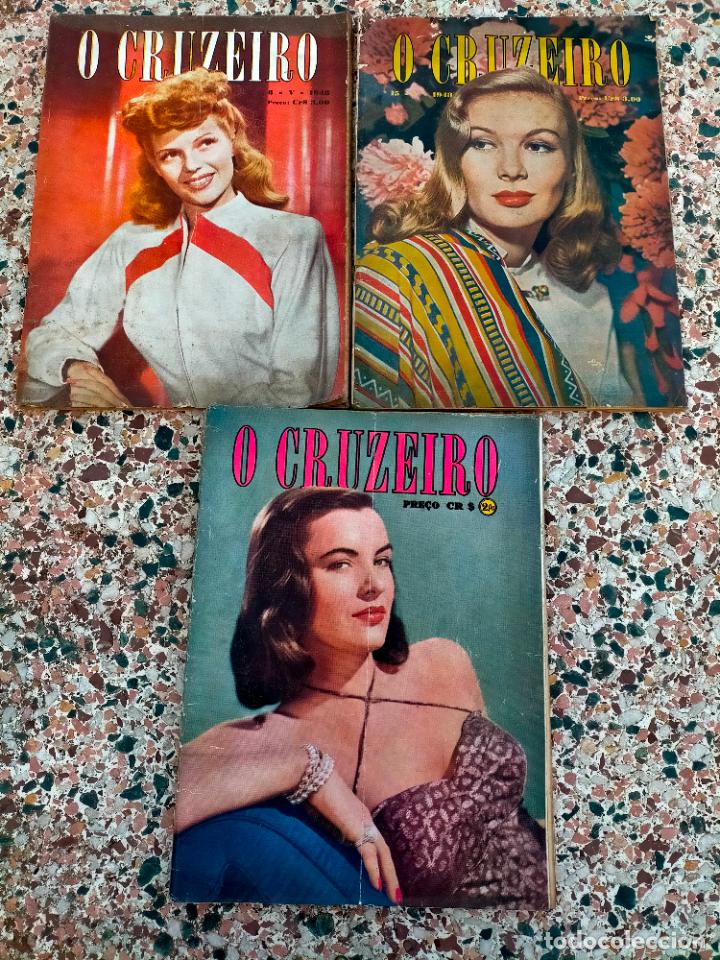 Coleccionismo de Revistas y Peri&oacute;dicos: Lote de revistas antiguas O cruzeiro a&ntilde;os 40 1948 portugues Portugal Brasil Brazil