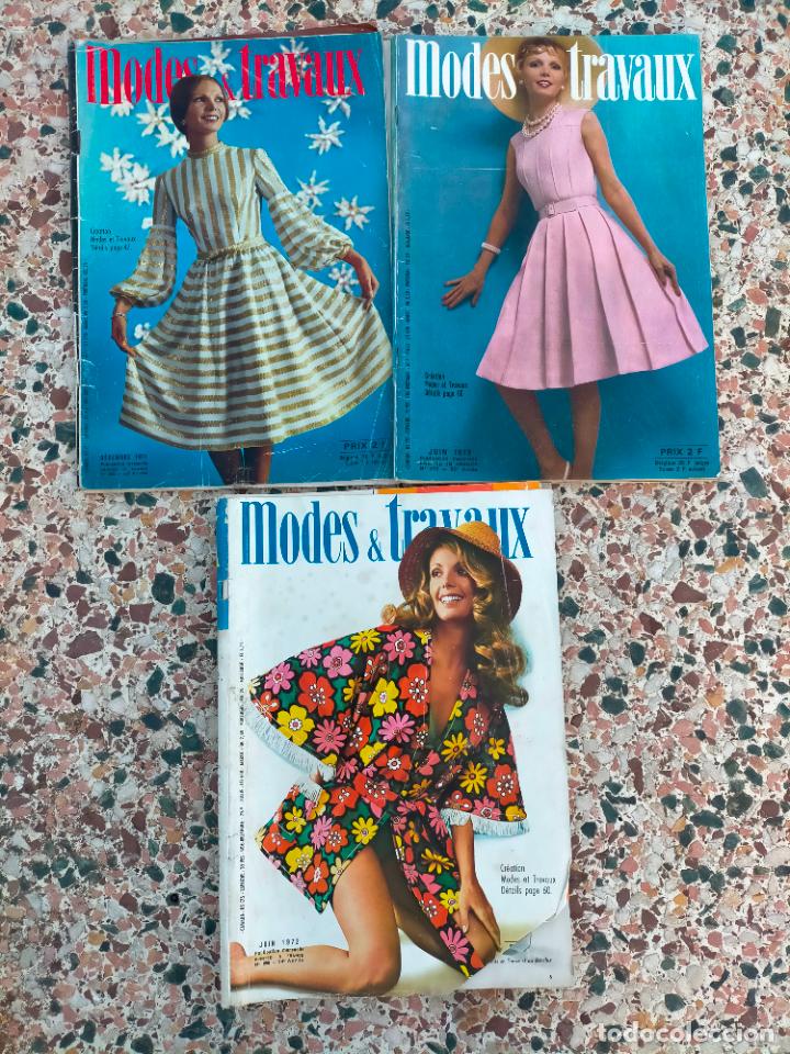 Coleccionismo de revistas y peri&oacute;dicos: Lote de revistas antiguas mods & et travaux a&ntilde;os 70 moda costura francesas