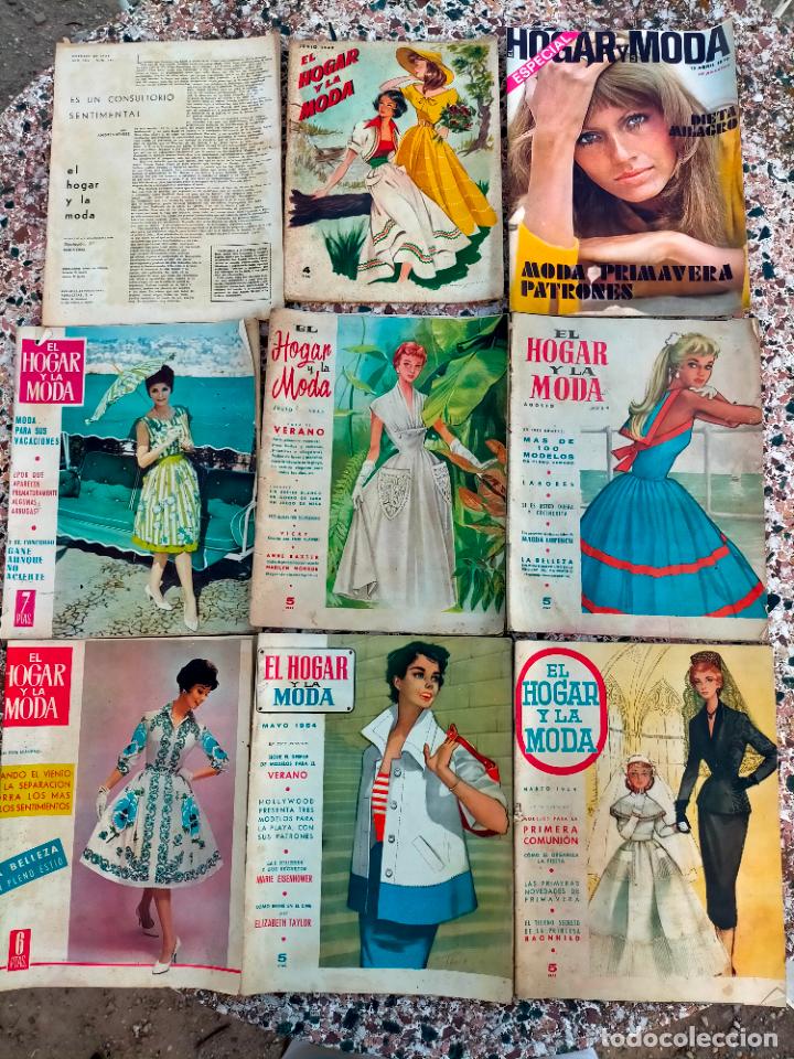 Coleccionismo de Revistas y Peri&oacute;dicos: Lote de revistas antiguas el hogar y la moda revista femenina ella ama de casa