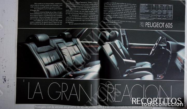 Coleccionismo de Revistas y Peri&oacute;dicos: PEUGEOT 605 ANUNCIO PUBLICIDAD