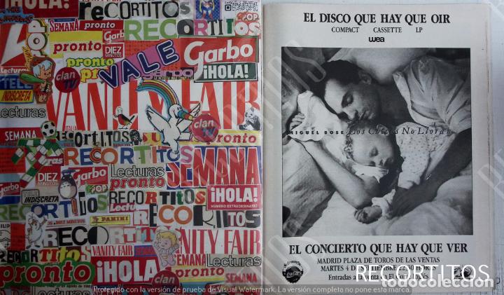 Coleccionismo de Revistas y Peri&oacute;dicos: MIGUEL BOSE LOS CHICOS NO LLORAN ANUNCIO PUBLICIDAD EN PRENSA