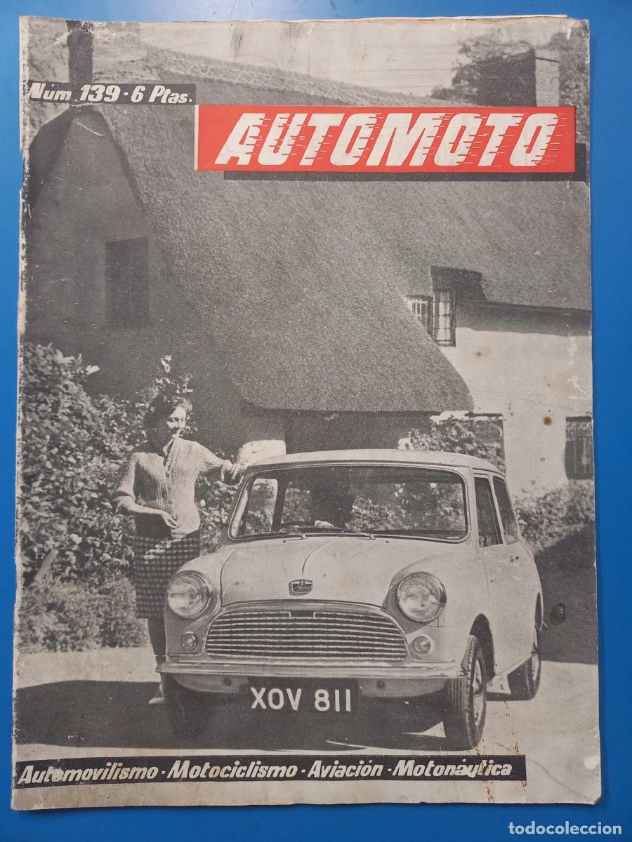 Sammeln von Zeitschriften und Zeitungen: AUTOMOTO N&ordm; 139 AUTOMOVILISMO-MOTOCICLISMO-AVIACION-MOTONAUTICA / 1959
