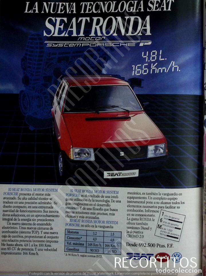 Coleccionismo de revistas y peri&oacute;dicos: seat ronda anuncio publicidad