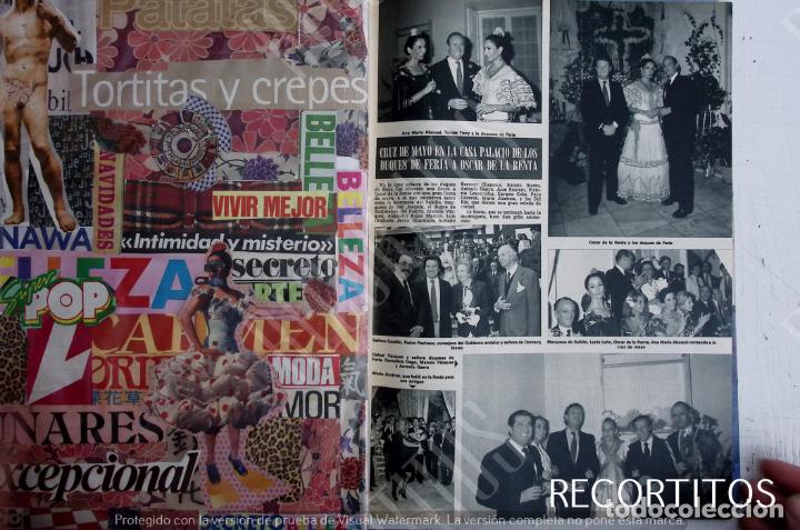 Coleccionismo de Revistas y Peri&oacute;dicos: NATY ANA MA RIA ABASCAL DUQUESA DE FERIA OSCAR DE LA RENTA MARIA JIMENEZ