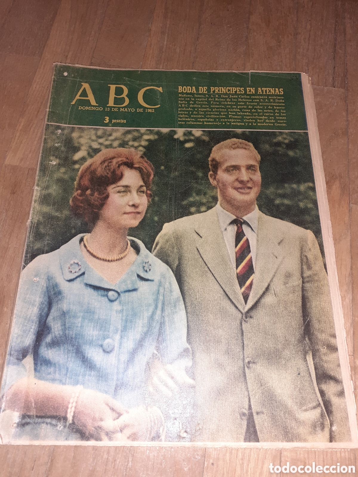 Coleccionismo de Revistas y Peri&oacute;dicos: ABC. MONOGRAFICO SOBRE GRECIA. EN PORTADA, BODA DE LOS PRINCIPES DE ESPA&Ntilde;A. 1962.