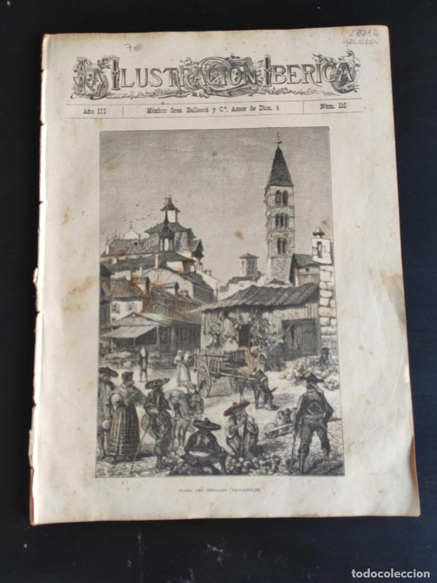 Coleccionismo de Revistas y Peri&oacute;dicos: LA ILUSTRACI&Oacute;N IB&Eacute;RICA. N&ordm; 115. A&Ntilde;O 1885. RAM&Oacute;N DE CAMPOAMOR. EL DOUDAKE, LA ANTIPIRINA. EL P.. LEER
