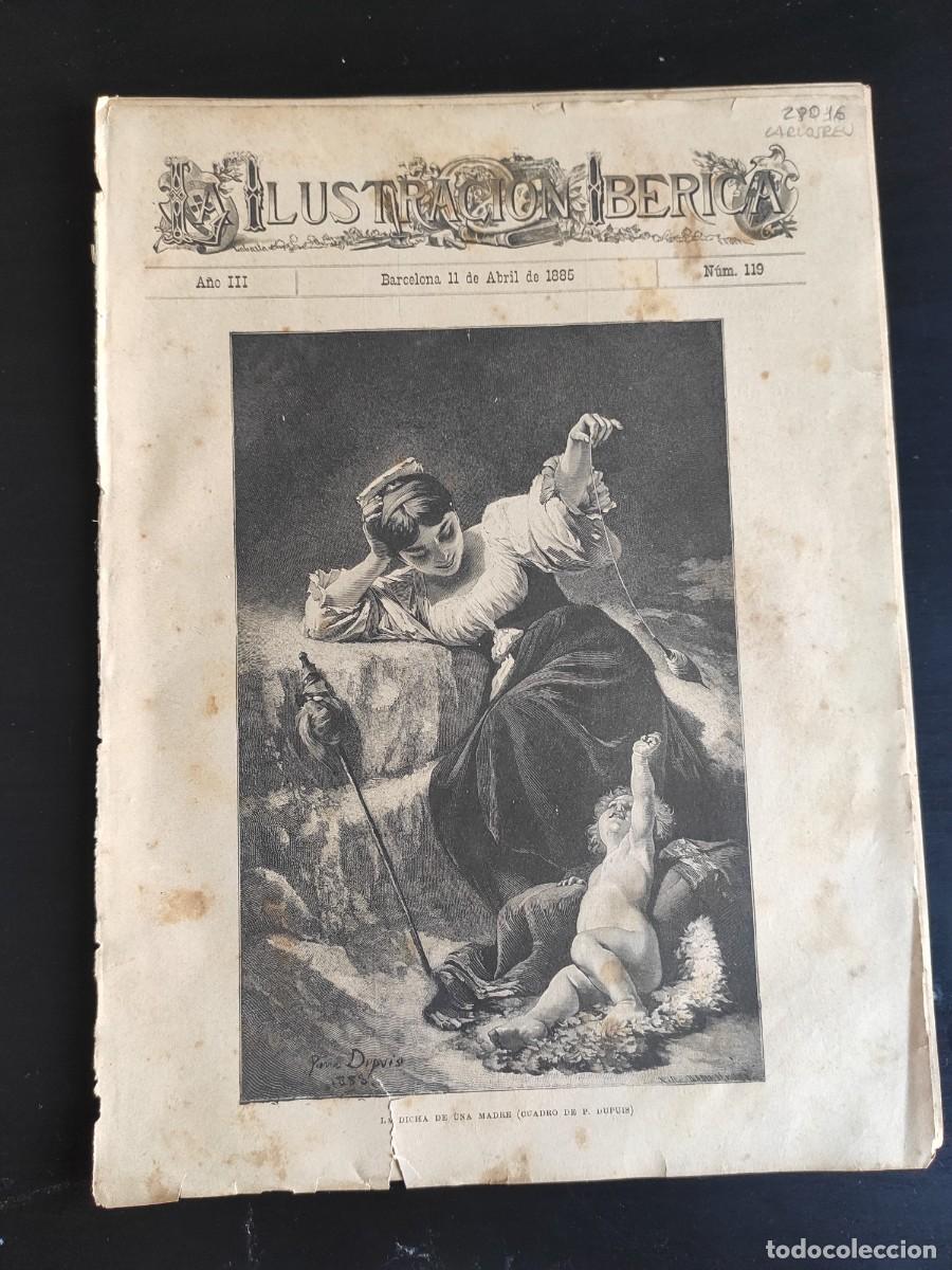 Coleccionismo de Revistas y Peri&oacute;dicos: LA ILUSTRACI&Oacute;N IB&Eacute;RICA. N&ordm; 119. A&Ntilde;O 1885. EX MONASTERIO DE SI&Oacute;N. LA CASA DE LAS CONCHAS (SALA.. LEER