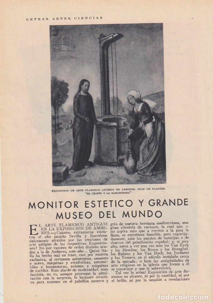 Collezionismo di Riviste e Giornali: * PINTURA FLAMENCA * Obras de Juan de Flandes, Breughel, Broederlam, Rubens - 1930