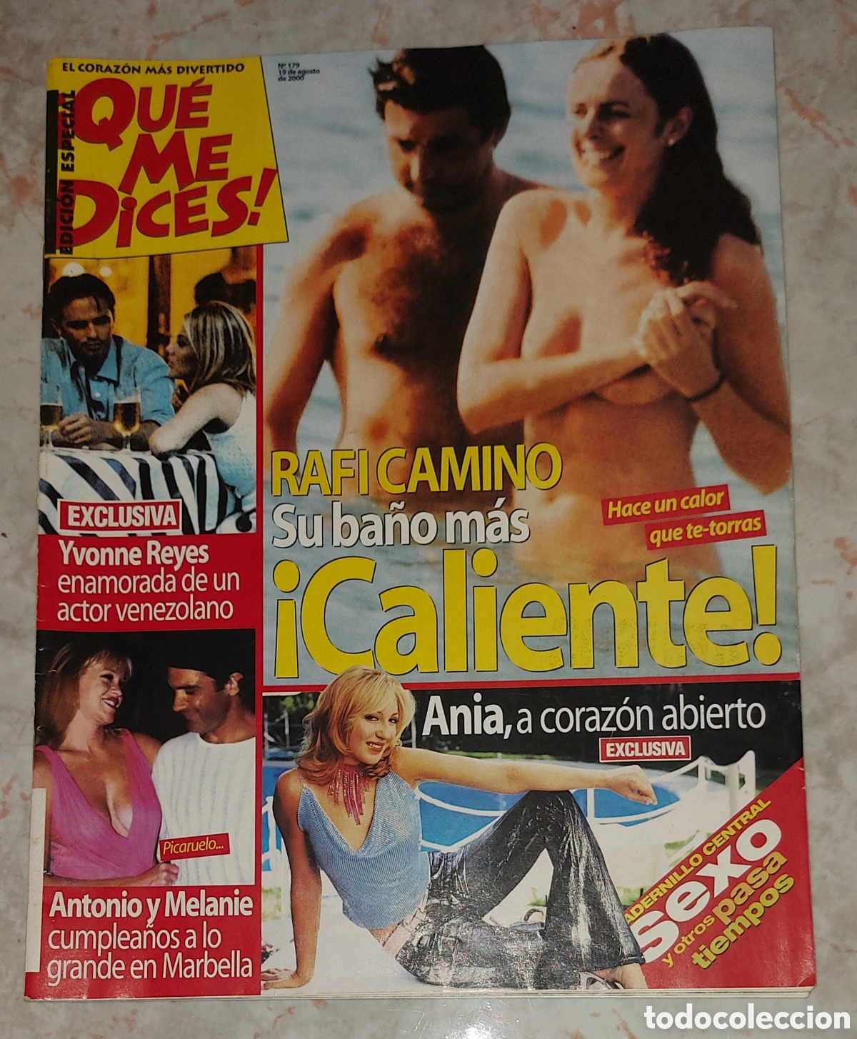 Coleccionismo de Revistas y Peri&oacute;dicos: Revista &iexcl;Qu&eacute; me dices! 179 Rafi Camino, Yvonne Reyes, Ania
