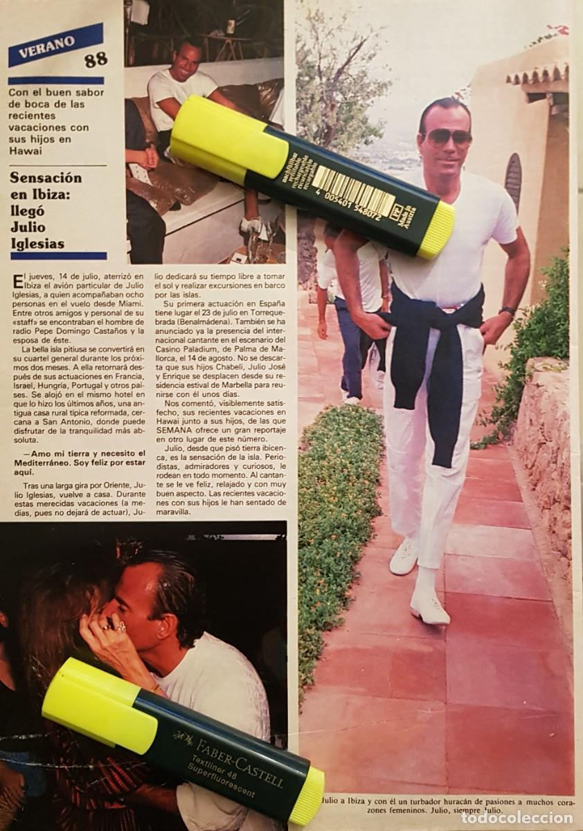 Coleccionismo de Revistas y Peri&oacute;dicos: Reportaje Julio Iglesias 27.07.88