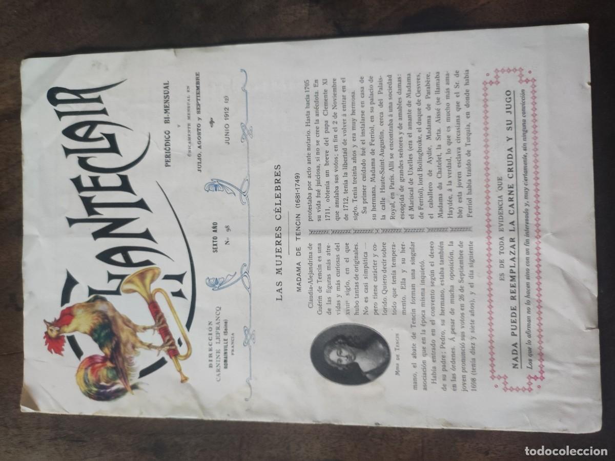 Coleccionismo de revistas y peri&oacute;dicos: Revista Chanteclair. N&uacute;mero 98. Junio 1912.