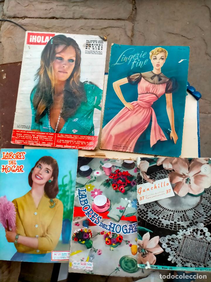 Coleccionismo de revistas y peri&oacute;dicos: Lote Revistas antiguas Hola lingerie fine labores del hogar mujer ama de casa