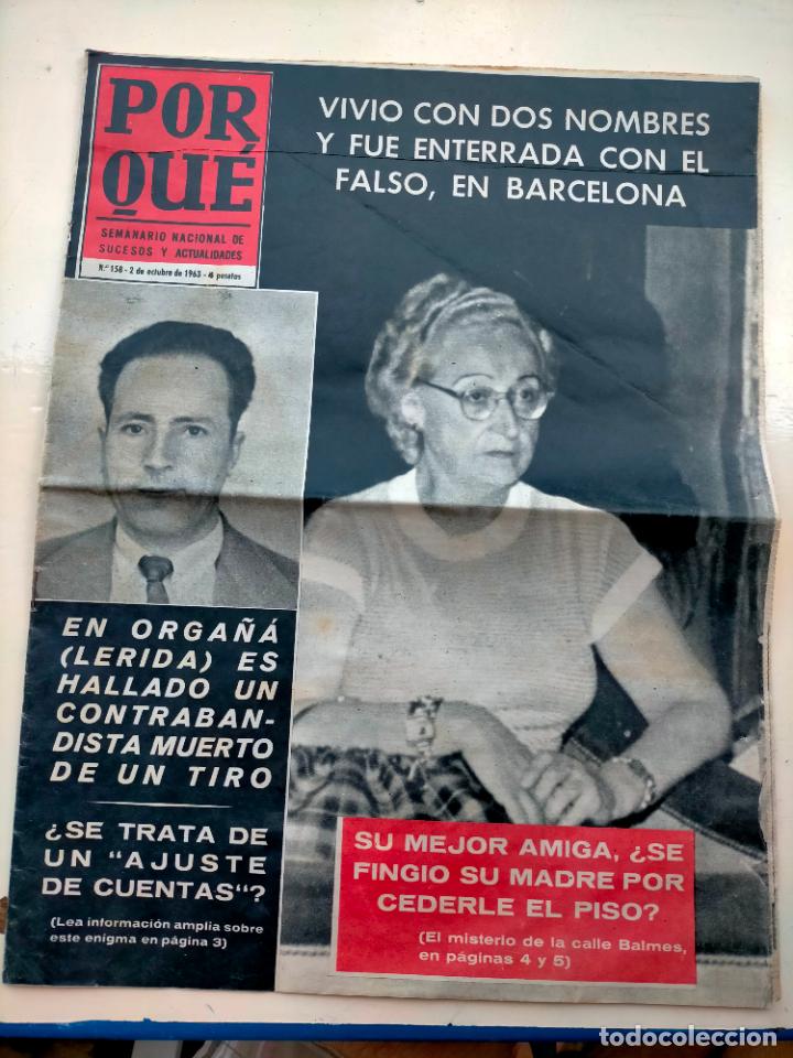 Coleccionismo de Revistas y Peri&oacute;dicos: Revista antigua POR QU&Eacute; semanario nacional de sucesos y actualidades Orga&ntilde;&aacute; a&ntilde;os 60 Lerida