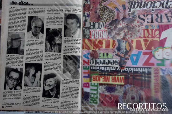 Sammeln von Zeitschriften und Zeitungen: roseta arbex isabella ferrari mercedes mila antonio tony isbert paco rabal margaret thatcher gonzalo