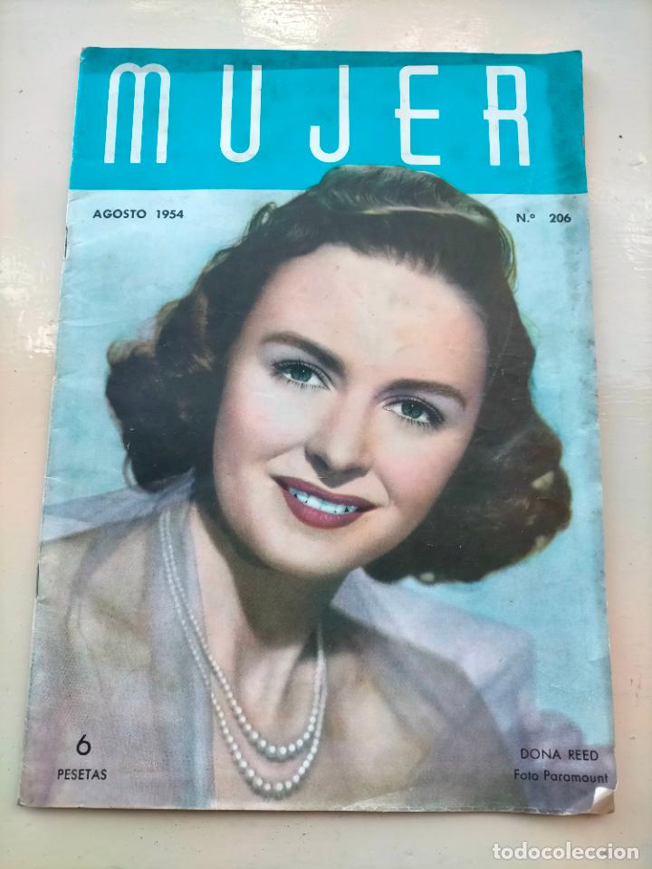 Coleccionismo de Revistas y Peri&oacute;dicos: Revista antigua mujer agosto 1954 n&ordm; 206