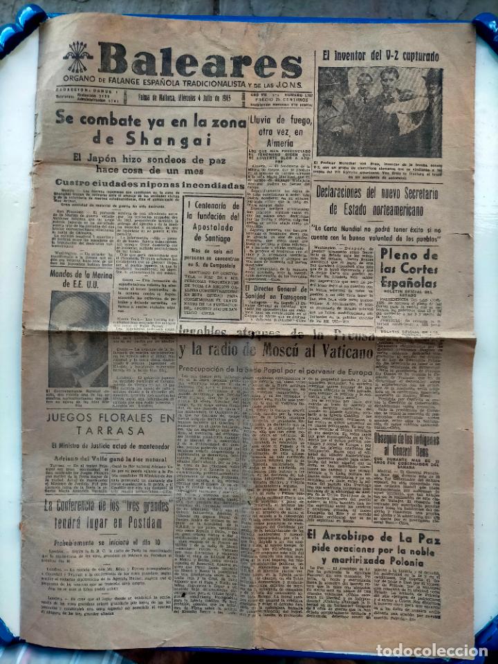 Collezionismo di Riviste e Giornali: Periodico revista antigua Baleares organo de falange tradicionalista y de las JONS a&ntilde;os 30-40