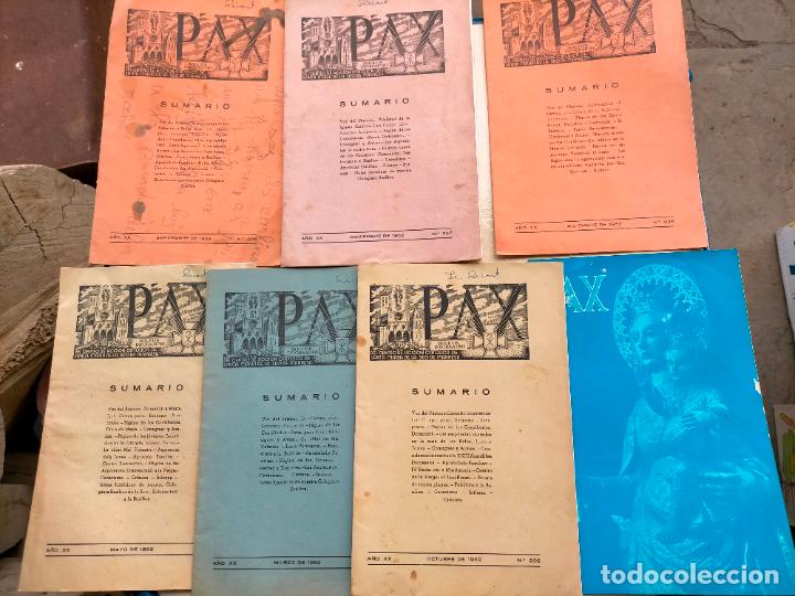 Coleccionismo de Revistas y Peri&oacute;dicos: Lote de revistas PAX a&ntilde;os 60 el centro de accion catolica de Santa Maria de la SEO Manresa seu
