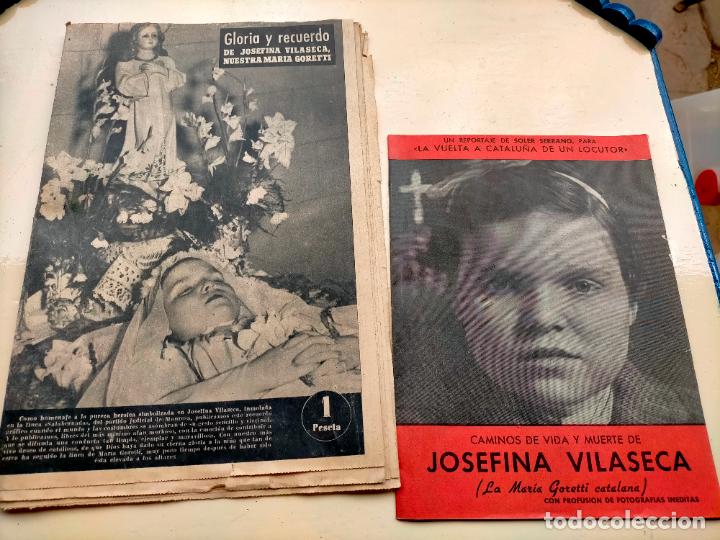 Coleccionismo de Revistas y Peri&oacute;dicos: Lote caminos de vida y muerte Gloria y recuerdo de Josefina Vilaseca nuestra Maria Goretti catalana