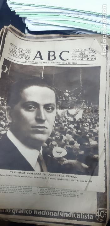 Coleccionismo de Revistas y Peri&oacute;dicos: ABC Diario Ilustrado N.&ordm; 10.425 Julio 1939