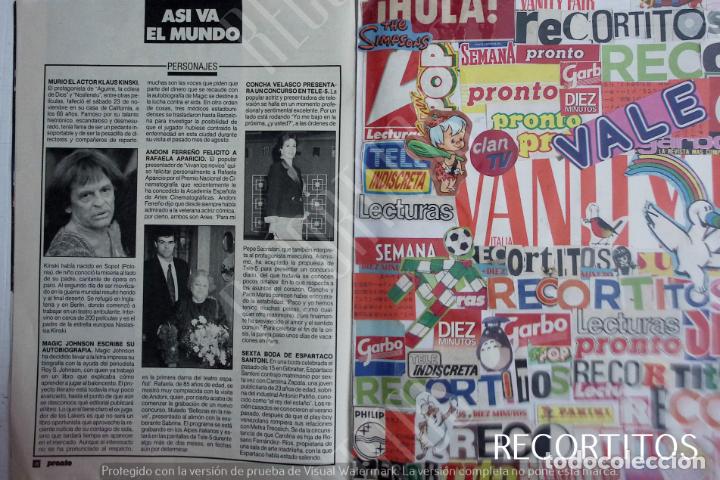 Coleccionismo de revistas y peri&oacute;dicos: KLAUS KINSKI rafela aparicio andoni ferre&ntilde;o concha velasco