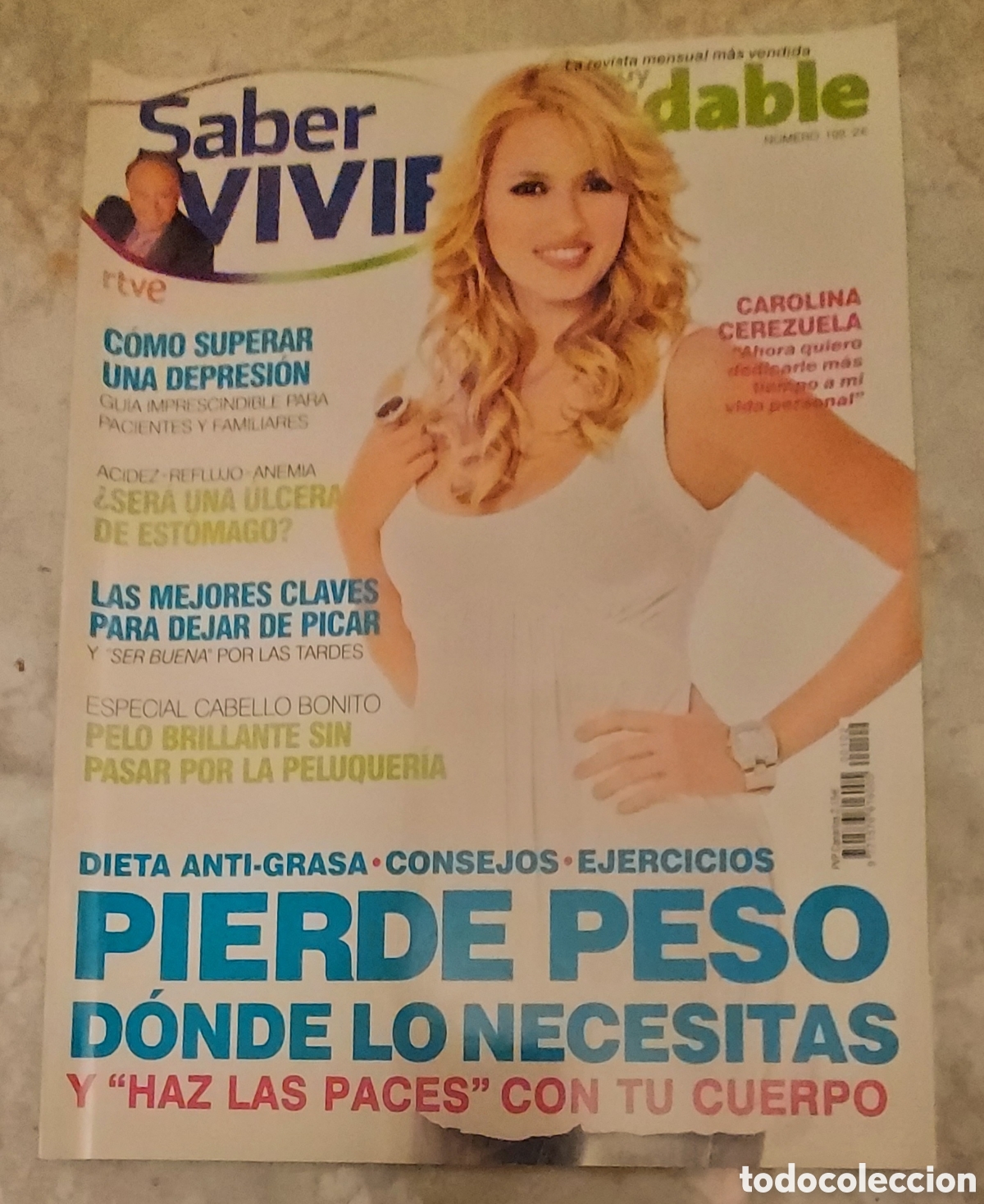 Collectionnisme de Revues et Journaux: Revista Saber Vivir Carolina Cerezuela