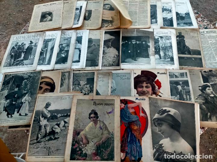 Coleccionismo de revistas y peri&oacute;dicos: Lote de revistas antiguas Nuevo mundo revista popular ilustrada principios S. XX
