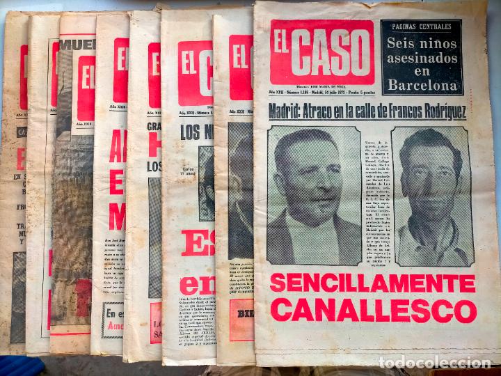 Sammeln von Zeitschriften und Zeitungen: Lote de revistas antiguas El Caso semanario popular de sucesos muerte asesinatos a&ntilde;os 60-70-80