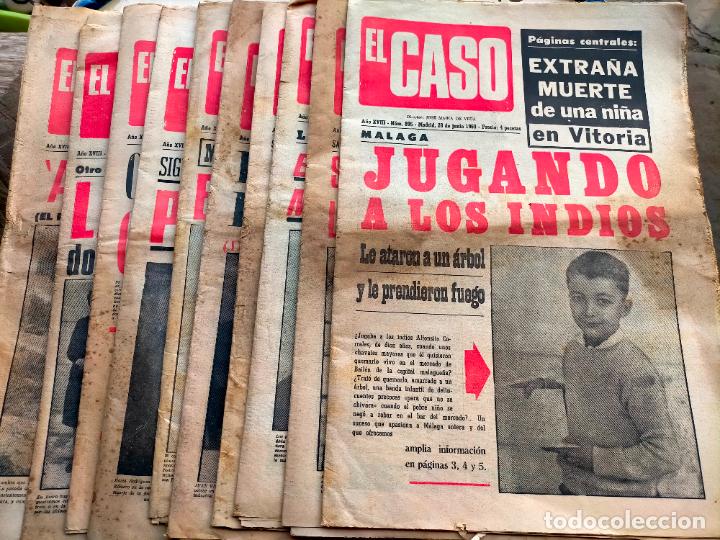 Coleccionismo de revistas y peri&oacute;dicos: Lote de revistas antiguas El Caso semanario popular de sucesos muerte asesinatos a&ntilde;os 60-70-80