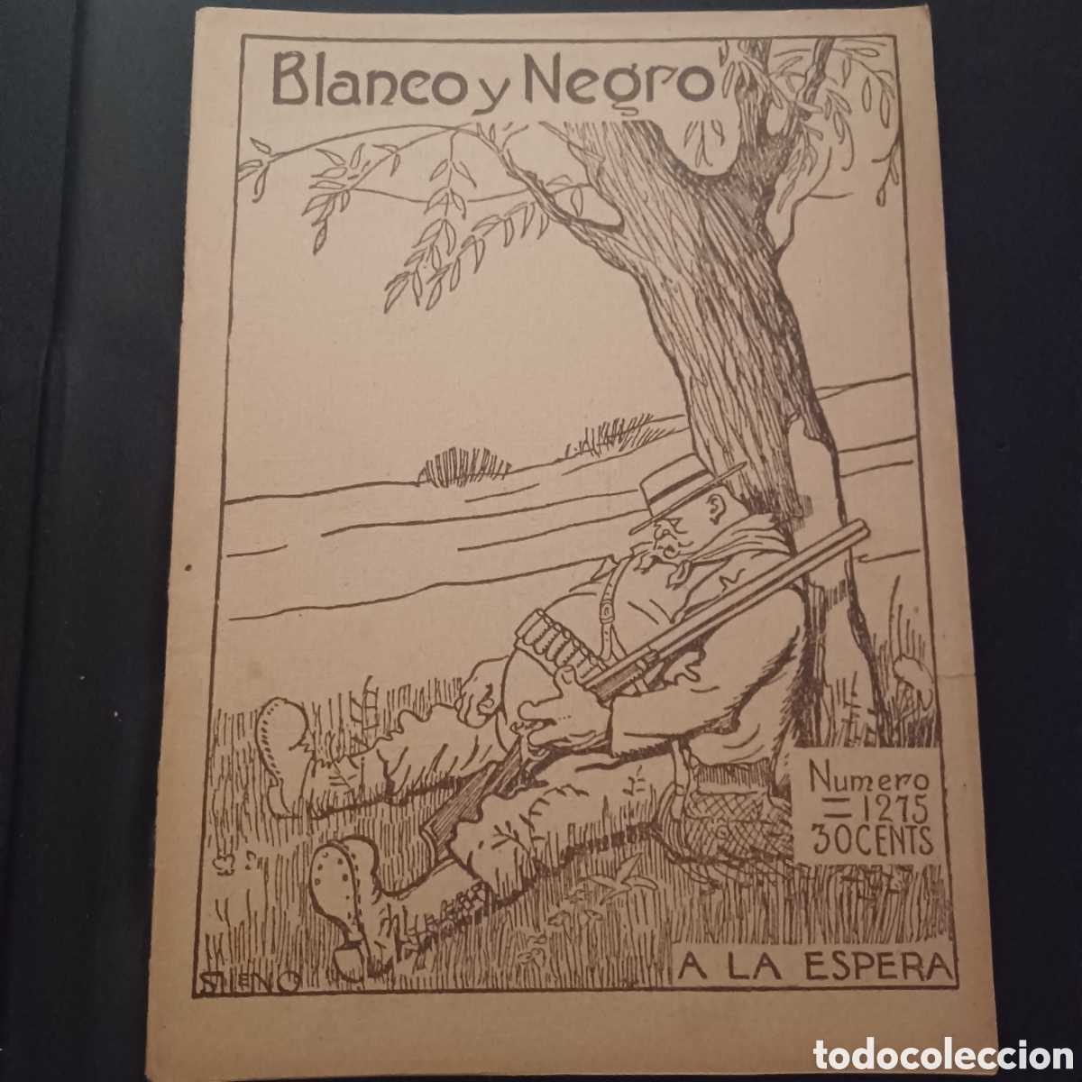 Coleccionismo de Revistas y Peri&oacute;dicos: REVISTA BLANCO Y NEGRO 14 OCTUBRE 1915- A LA ESPERA