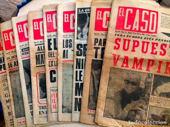 Colecionismo de Revistas e Jornais: Lote de revistas antiguas El Caso semanario popular de sucesos muerte asesinatos a&ntilde;os 70-80