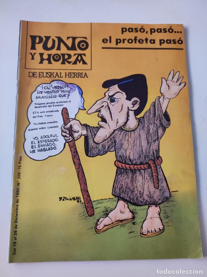 Collezionismo di Riviste e Giornali: Revista Punto y Hora de Euskal Herria.N&ordm; 206 - VVAA