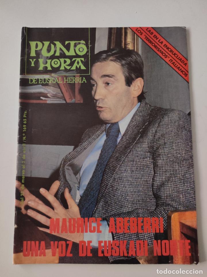 Coleccionismo de revistas y peri&oacute;dicos: Revista Punto y Hora de Euskal Herria.N&ordm; 169 - VVA