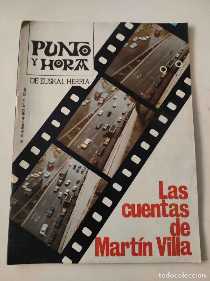 Coleccionismo de revistas y peri&oacute;dicos: Revista Punto y Hora de Euskal Herria.N&ordm; 71 - VVAA