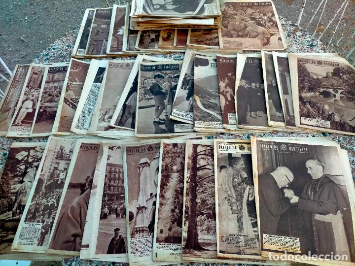 Collectionnisme de Revues et Journaux: Lote de revistas antiguas peri&oacute;dicos Diario de avisos y noticias de Barcelona a&ntilde;os 50 1955