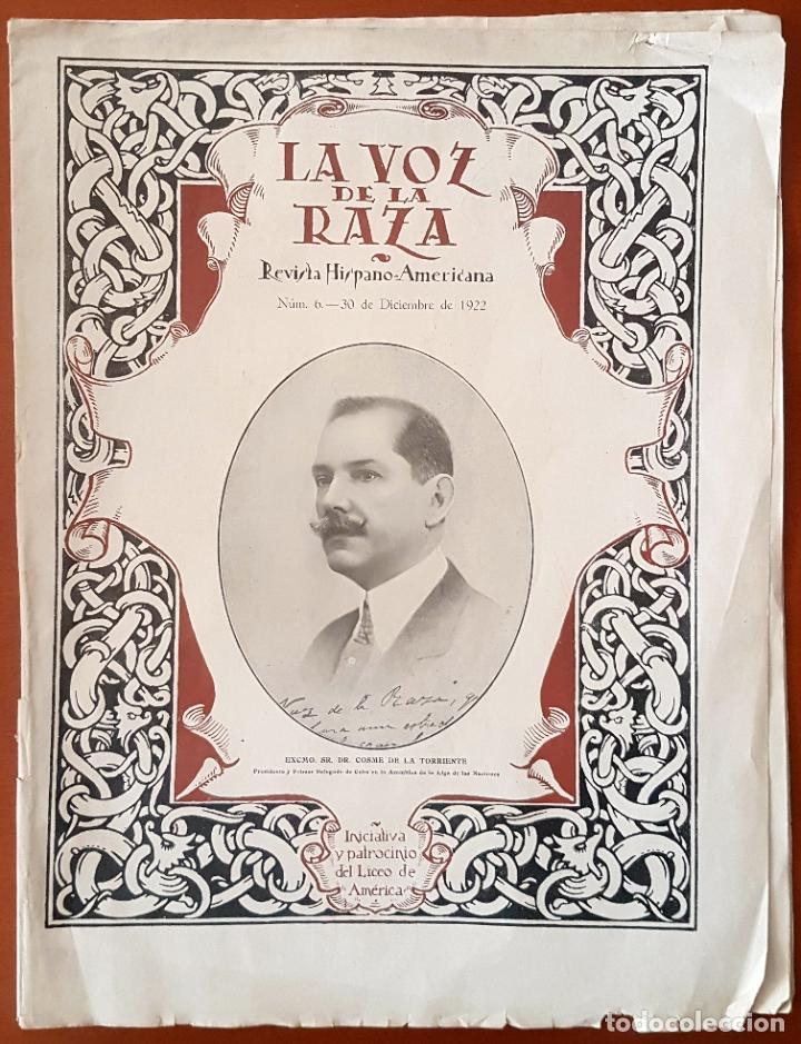 Coleccionismo de Revistas y Peri&oacute;dicos: LA VOZ DE LA RAZA DICIEMBRE 1922 REVISTA