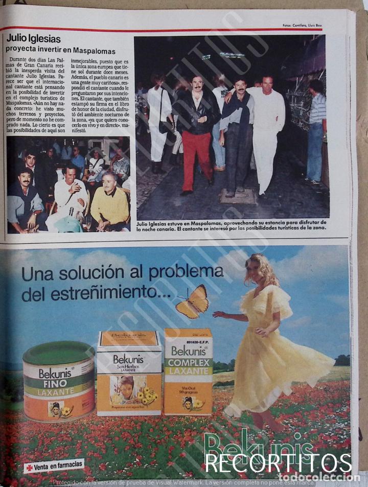 Coleccionismo de Revistas y Peri&oacute;dicos: julio iglesias en maspalomas