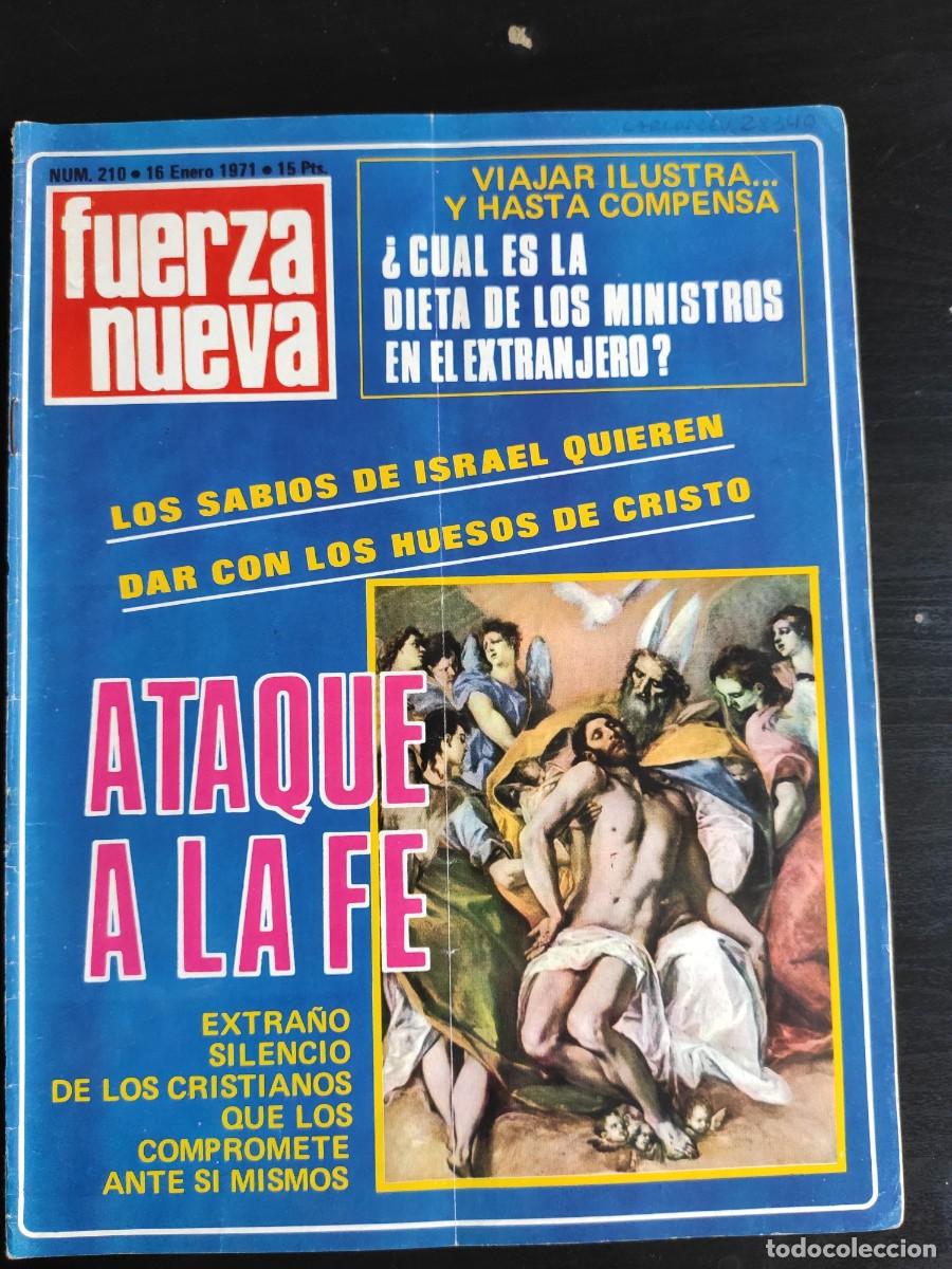 Collezionismo di Riviste e Giornali: FUERZA NUEVA. N&ordm; 210. A&Ntilde;O 1971. CHILE: IGUAL ACTITUD QUE CON CUBA. SUGERENCIAS A LA ASOCIACI&Oacute;.. LEER