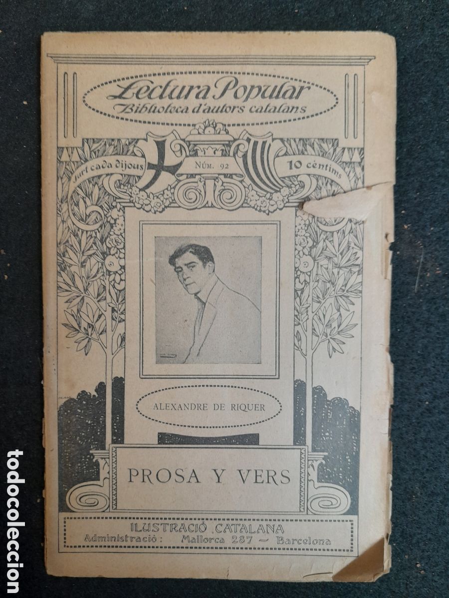 Collection Magazines and Newspapers: DOC-403. LOTE DE DOS EJEMPLARES DE LECTURA POPULAR. BIBLIOTECA D'AUTORS CATALANS.