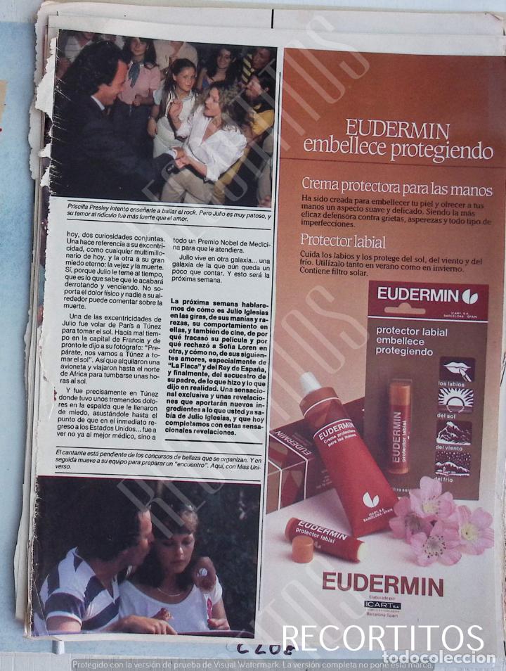 Coleccionismo de Revistas y Peri&oacute;dicos: JULIO IGLESIAS CON MISS UNIVERSO Y PRISCILLA PRESLEY