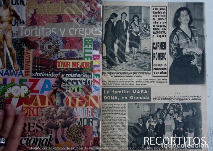 Coleccionismo de Revistas y Peri&oacute;dicos: CARMEN ROMERO MARADONA EN GRANADA 3